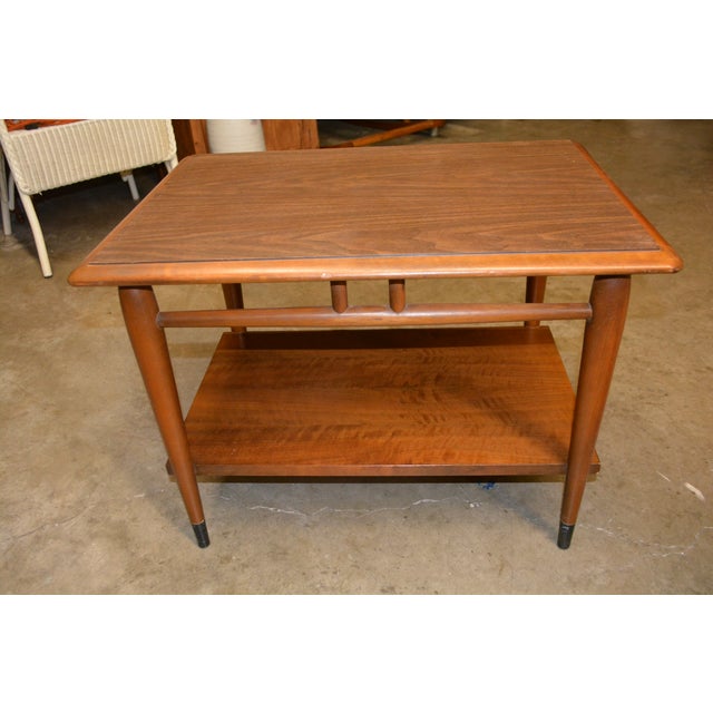 1960s Mid Century Modern Lane Teak Rectangle Coffee Table & 2 End / Side Tables 3 Piece Set For Sale - Image 9 of 18