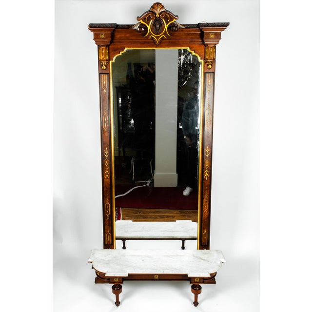 Antique Pier Mirror For Sale