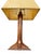 Stickley Brothers Vintage Stickley Walnut Table Lamp W/Original Shade For Sale - Image 4 of 11