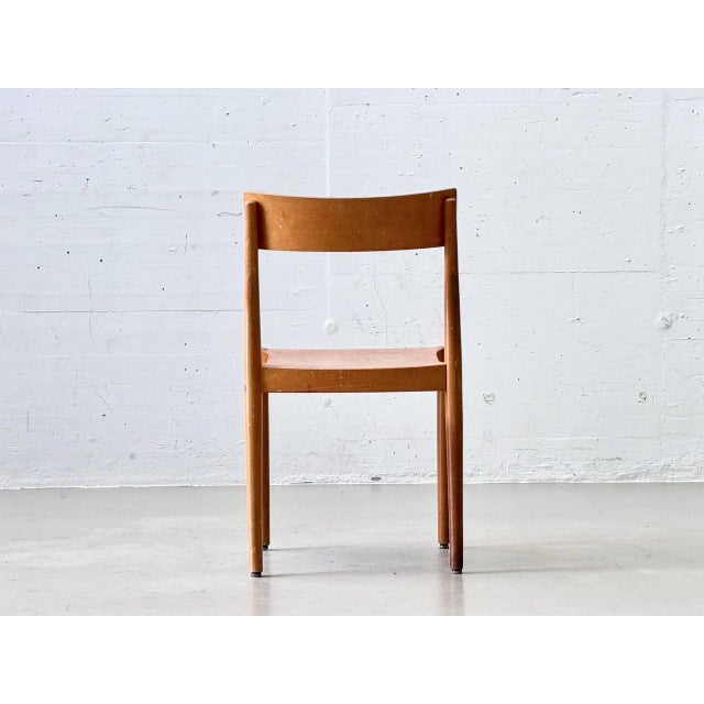 Modern Portex Stacking Chair by Peter Hvidt & Orla Mølgaard-Nielsen for Fritz Hansen, Denmark, 1945 For Sale - Image 3 of 16