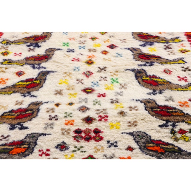 Late 20th Century Vintage Persian Gabbeh Rug, 02'09 X 04'04 For Sale - Image 5 of 11