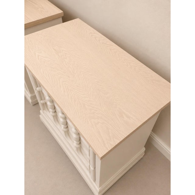 Professionally Refinished 1971 Broyhill Spanish Mediterranean Walnut Dresser Nightstand Set, Attributed For Sale - Image 11 of 12