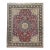 Vintage Persian Tabriz Rug, Hand-Knotted Wool & Silk, Fine Floral Pattern, Burgundy & Navy, 10x13 For Sale