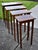 Inlaid Mahogany Nesting Tables Vintage Set of 4 Stacking Tables For Sale - Image 18 of 18