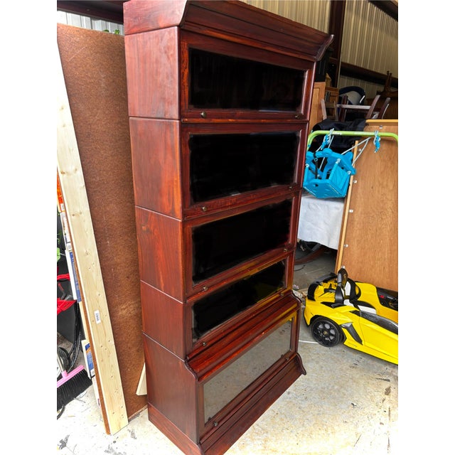 Antique Barrister Bookcase For Sale In Houston - Image 6 of 6