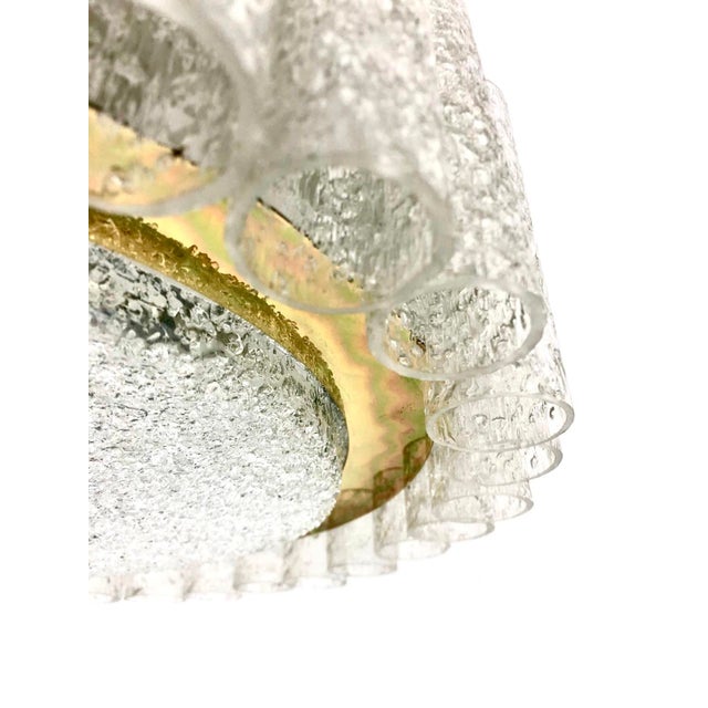 Ice Glass Plafoniere from Doria Leuchten, 1960s For Sale - Image 11 of 16