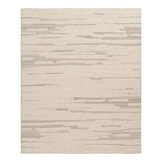 Rug & Kilim’s Textural Kilim in White Abstract High-Low Patterns - 3x12 For Sale
