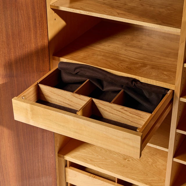 Vladimir Kagan for Dreyfuss Mid 20th Century Walnut Armoire For Sale In Chicago - Image 6 of 11