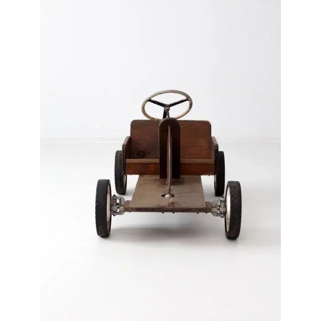 Wood Vintage Toy Riding Car For Sale - Image 7 of 11