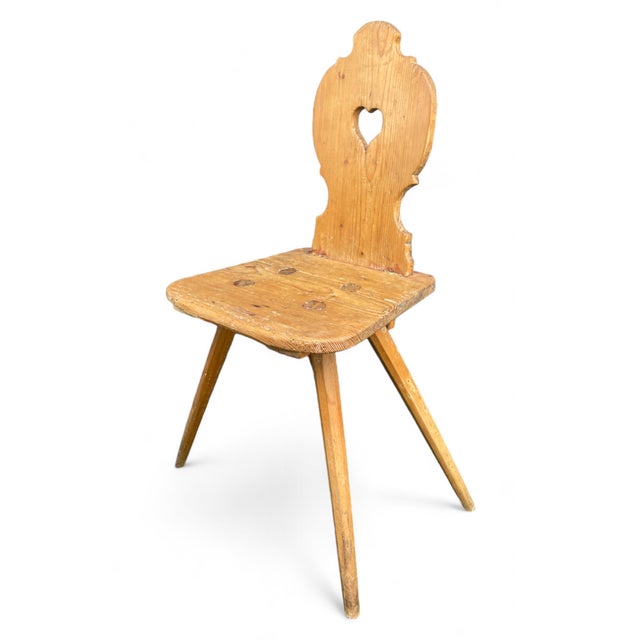 Blonde Fir Chair, 1850s For Sale - Image 12 of 12