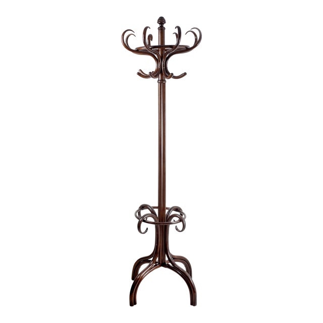 Vintage Bent Wood Coat Rack Chairish