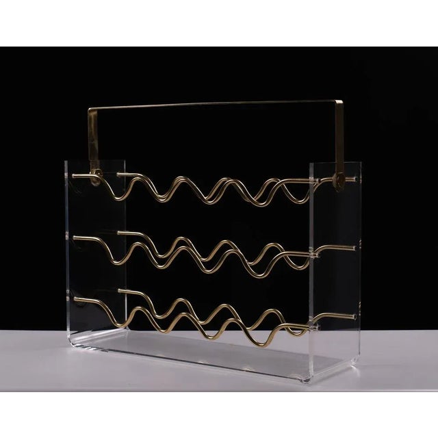 Hollywood Regency Wine Rack by David Lange, France, 1975 For Sale - Image 6 of 8