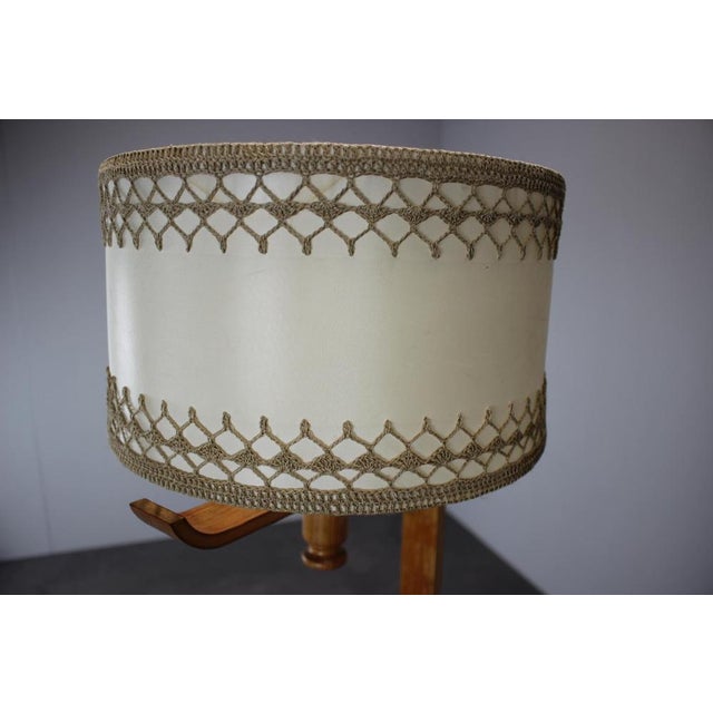 Mid-Century Scandinavian Wooden Floor Lamp, 1970s For Sale - Image 9 of 14