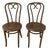 Antique Vintage Thonet Style Bentwood Sweetheart Bistro Chairs- A Pair For Sale