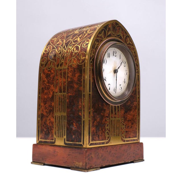 Art Nouveau Table Clock from Erhard & Sons, Austria, 1910s For Sale - Image 10 of 15