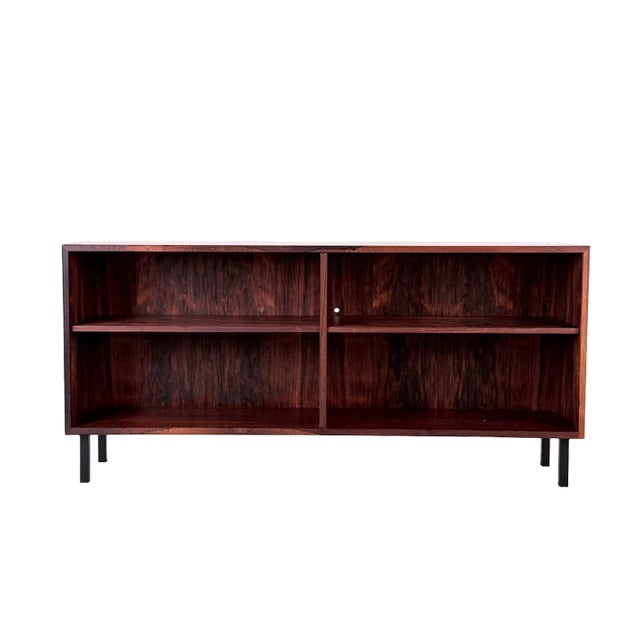 Mid-Century Modern Vintage Danish Rosewood Bookcase For Sale - Image 3 of 5