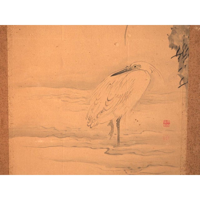 Antique Japanese Six-Panel Screen with Box, 1900 For Sale - Image 4 of 18