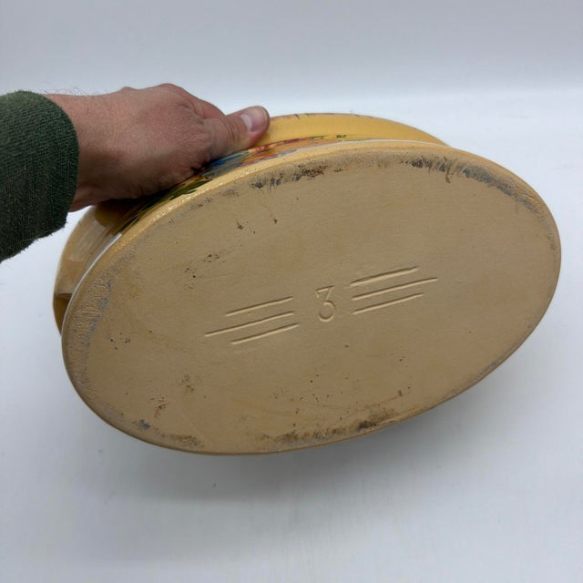 Vintage Hand-Painted French Covered Terrine, H. Siegfried, Soufflenheim, Alsace For Sale - Image 9 of 13