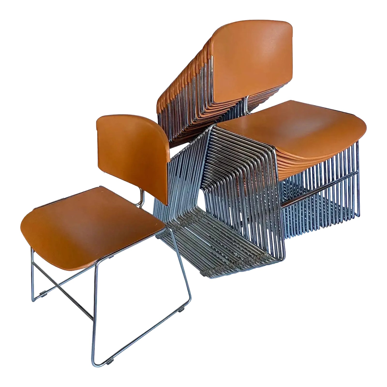 MidCentury Modern Max Stacker Conference Office Chairs by Steelcase