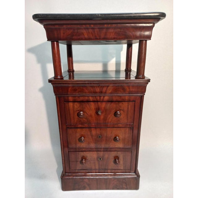 19th Century Pedestal with Drawers in Mahogany For Sale - Image 17 of 17