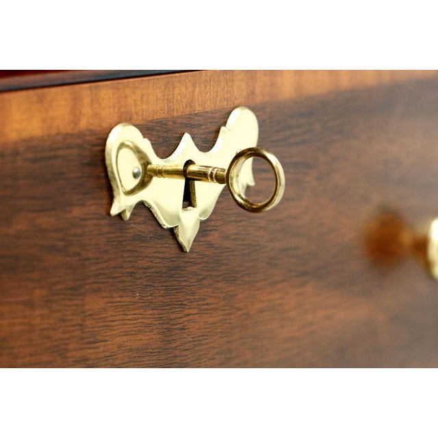 Brown Henkel Harris 2378 29 Jamestown Colony Banded Mahogany Huntboard Sideboard For Sale - Image 8 of 12