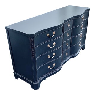 1940’s Black Lowboy Dresser For Sale