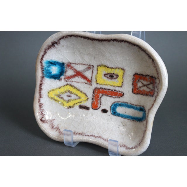Vintage Italian Decorative Ceramic Dish by Guido Gambone, 1950s For Sale - Image 10 of 17