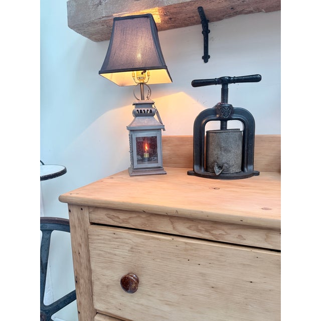 Farmhouse 19th Century Scrubbed Pine Chest of Drawers For Sale - Image 3 of 12
