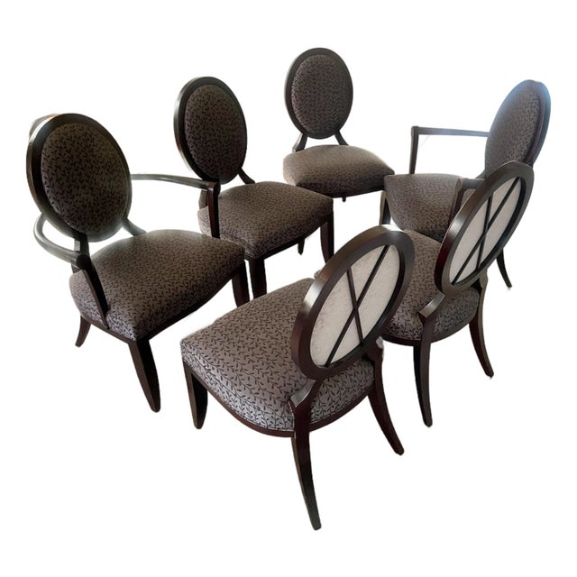 Authentic Barbara Barry for Baker Dining Chairs - Retail $31,836 For Sale