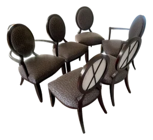 Authentic Barbara Barry for Baker Dining Chairs - Retail $31,836