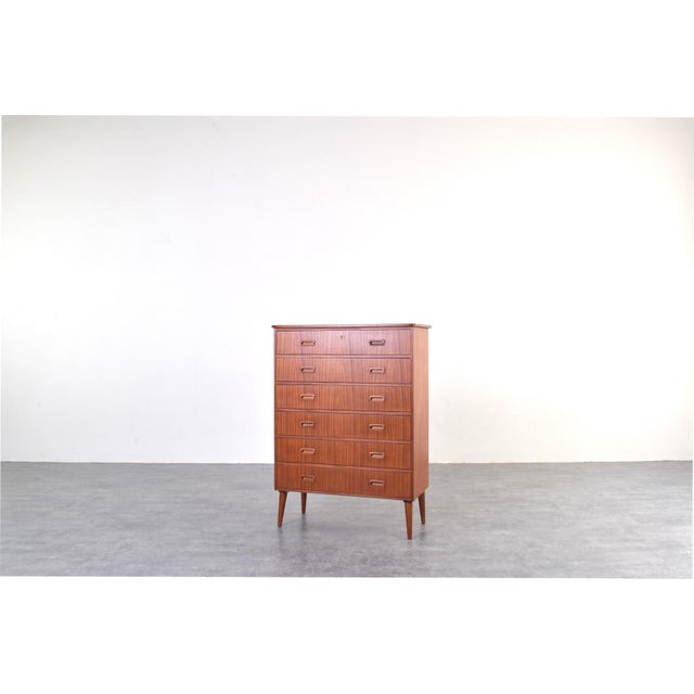 Mid-Century Danish Teak Chest of Drawers, 1960s For Sale - Image 6 of 14
