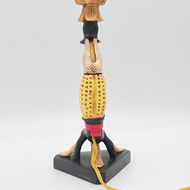 Vintage Asian Acrobat Candlestick Lamp For Sale In Phoenix - Image 6 of 7