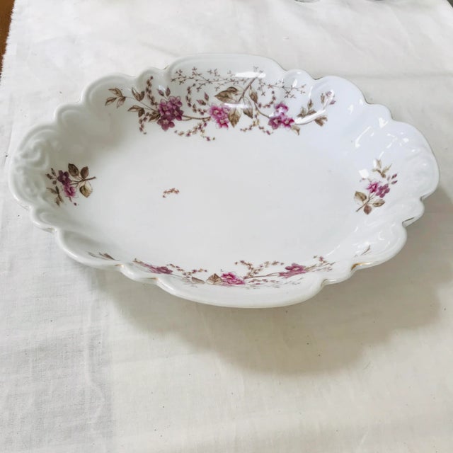 L S & S Carlsbad Austria Hand Decorated Oval Serving Dish For Sale In Phoenix - Image 6 of 6