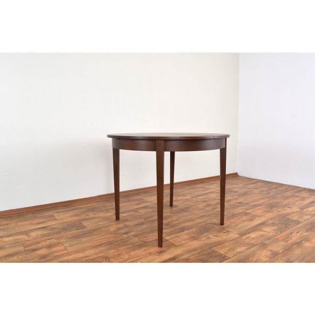 Wood Mid-Century Polish Oak Extendable Dining Table, 1960s For Sale - Image 7 of 14