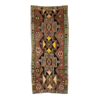 Vintage One of a Kind Turkish Kilim Rug For Sale