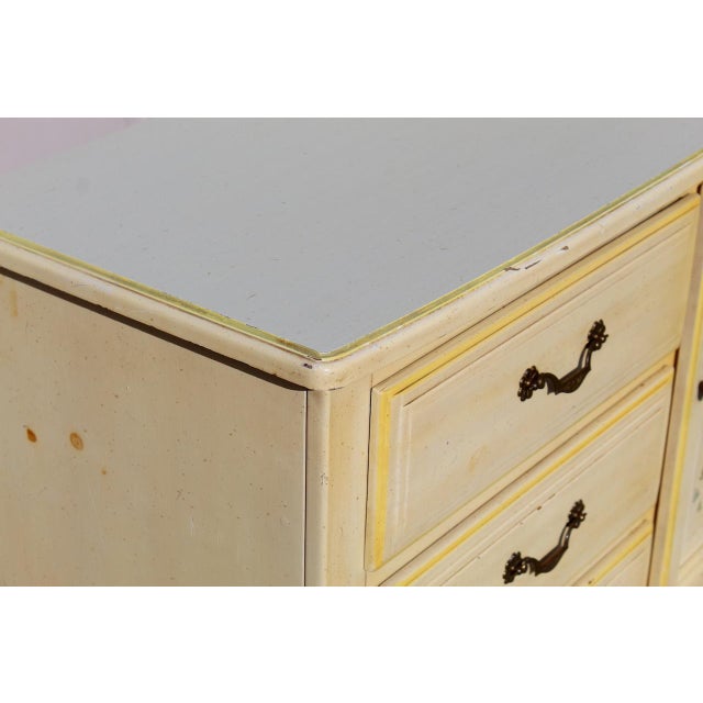 Yellow 1970s Vintage Burlington House Furniture Lexington Dresser For Sale - Image 8 of 12