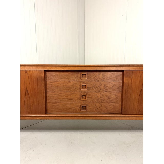 Brown Teak Sideboard by H.W. Klein for Bramin, Denmark, 1960s For Sale - Image 8 of 18