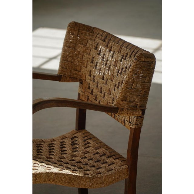Mid-Century Modern Armchair in Beech and Rope by Erich Dieckmann, 1940s For Sale - Image 17 of 18
