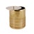 Mid-Century Modern New York Waste Basket in Gold, Made in Italy by Villari For Sale - Image 3 of 3