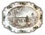1990s Large English Transferware Ironstone Thanksgiving Platter, Friendly Village by Johnson Brothers For Sale