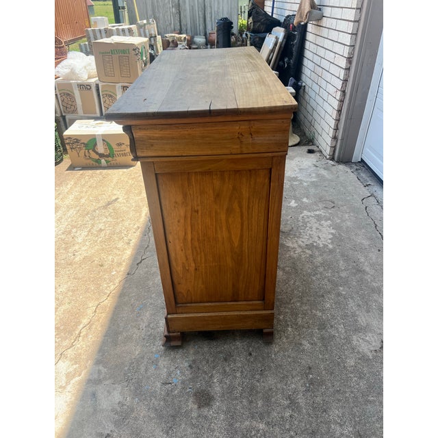 French 19th Century Louis Philippe Solid Walnut Two Door Buffet For Sale - Image 6 of 12