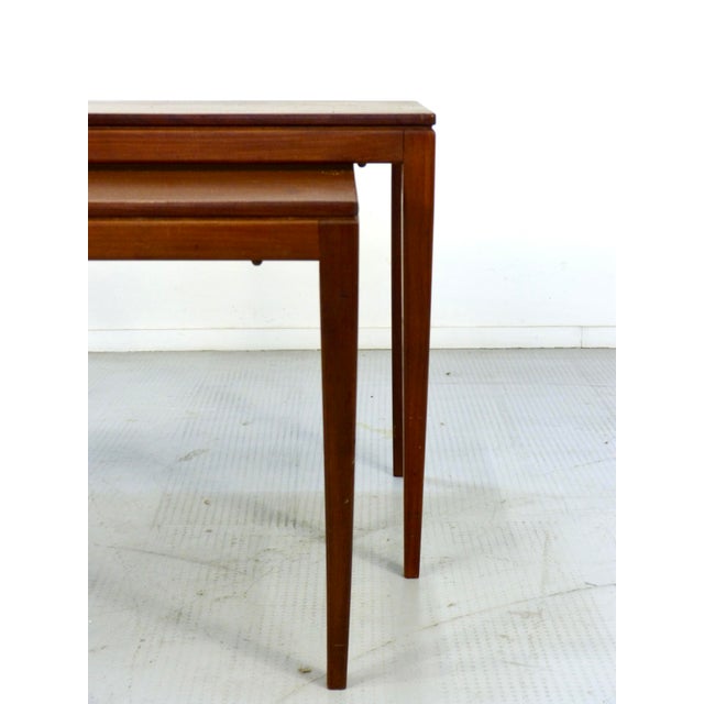 Mid-Century Modern Teak Nesting Tables, 1960s, Set of 2 For Sale - Image 4 of 8