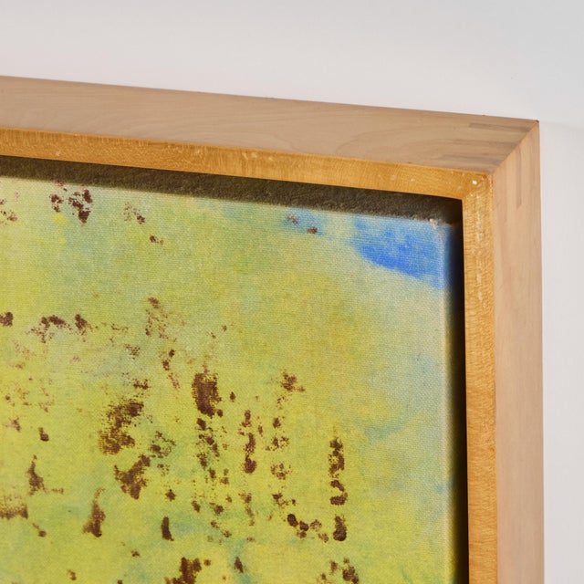 Yellow Late 20th Century Mixed Media Painting by Scott Covert For Sale - Image 8 of 8