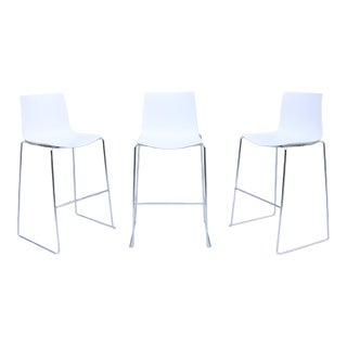 Italian Lievore Altherr Molina for Arper Stackable Catifa Bar Stools, Set of 3 For Sale