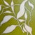 Contemporary Original Framed Botanical Leaf Painting, Chartreuse Green Cream Wall Art, Oil on Canvas in Gold Frame, 14x14 Minimalist Boho Home Decor For Sale - Image 3 of 5