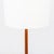 Restored 1960s Mid Century Modern Floor Lamp With Teardrop Base and Built-in Side Table For Sale - Image 9 of 15