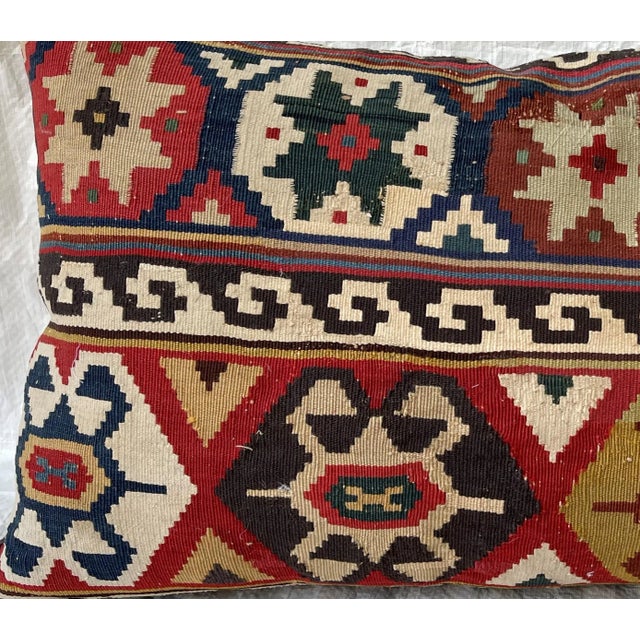 19th Century Tribal Ghashghai Pillow 23" x 13", handmade 19th century piece