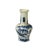 Oriental Small Blue White Scenery Graphic Porcelain Art Vase For Sale - Image 4 of 15