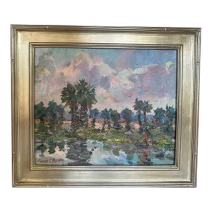 "Loxahatchee" Impressionist Landscape Oil Painting by James P. Kerr