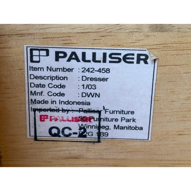 Palliser Natural Maple Wood Finish Dresser With Cupboard For Sale - Image 12 of 12